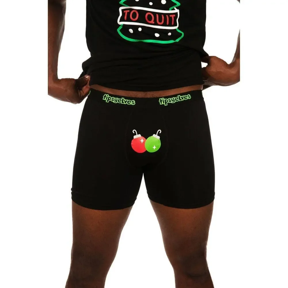 NEW Men’s Tipsy Elves Jingle Bells Boxer Briefs‎ Holiday Christmas Underwear